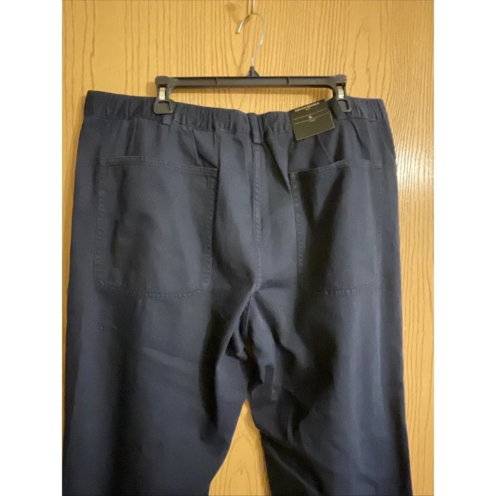 Men's Banana Republic Jeans Elastic Waist Pockets Navy Blue Size XL